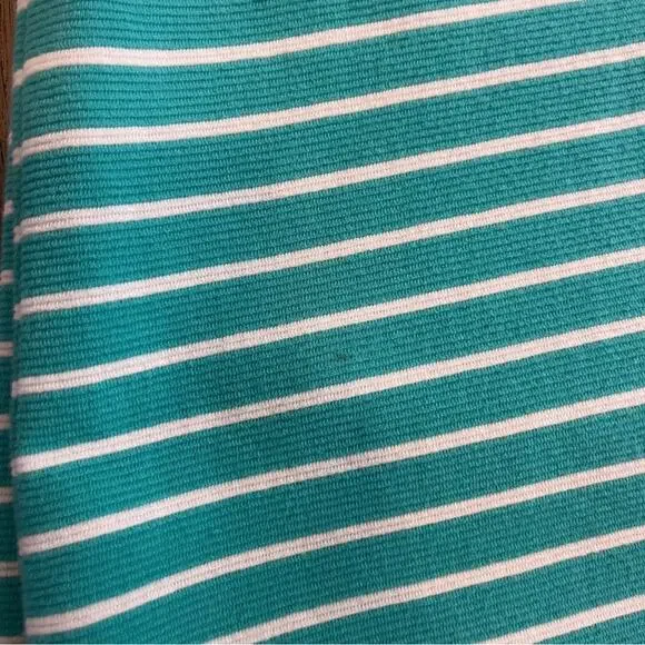 Talbots Turquoise White Textured Knit Skirt Pencil Pockets Womens Size 6 Mini - Picture 11 of 12